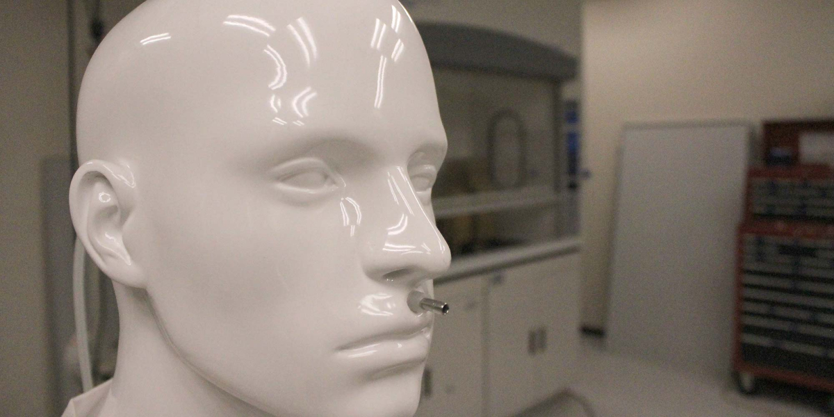 Mannequin in Airflow Test Lab for ASHRAE Testing